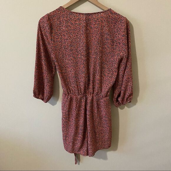 Alya Floral Front Tie Romper - Picture 3 of 8